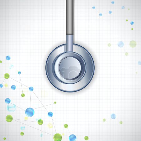 Stethoscope on Medical Background