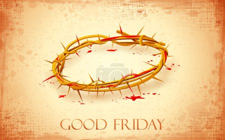 Good Friday Background with Crown of Thorns