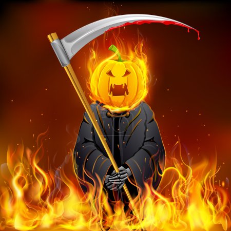 Burning Halloween Grim