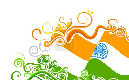 Floral Indian Flag