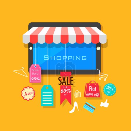 Online Shopping and Sale concept