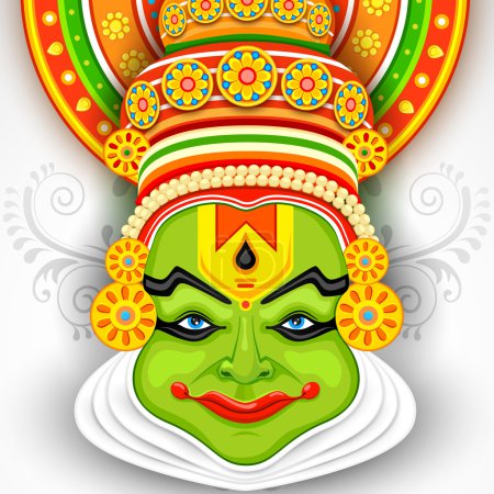 Colorful Kathakali Face