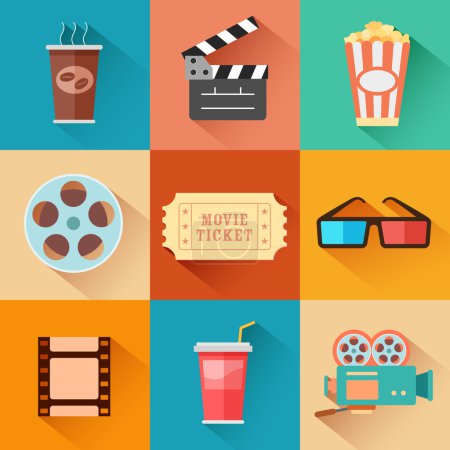 Movie and Film icon set