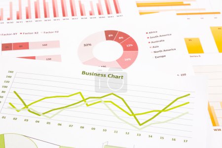 business charts, data analysis, marketing research, global econo