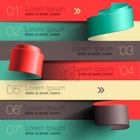 Modern design infographic template