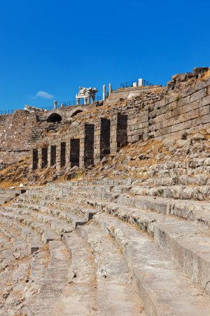 Ruins in ancient city of Pergamon Turkey