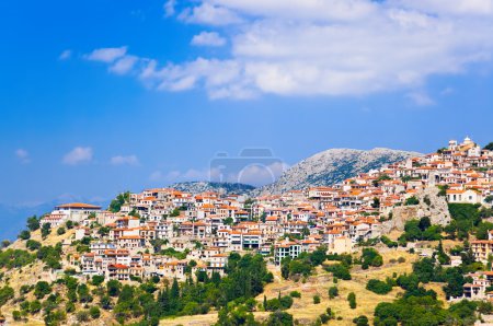 Resort of Arachova on mountain Parnassos, Greece