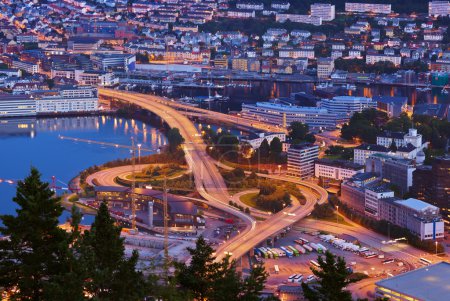 Cityscape of Bergen - Norway