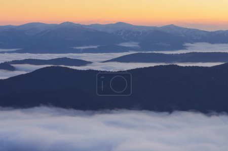Mist in mountains