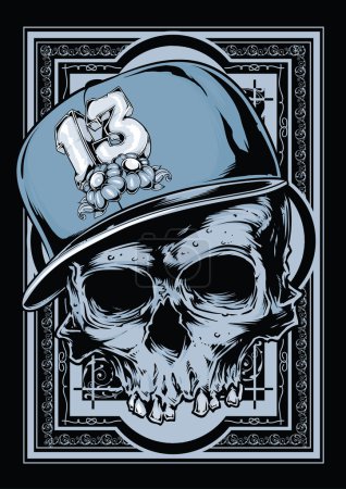 Hip hop skull