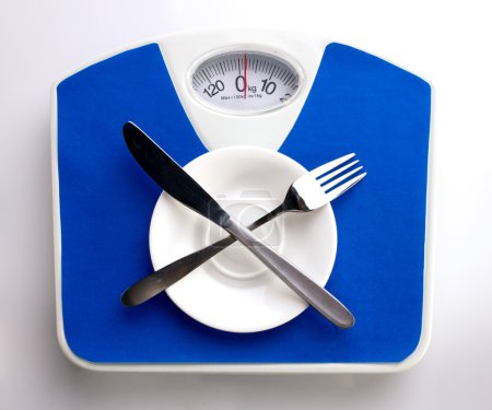 empty plate for dieting concept