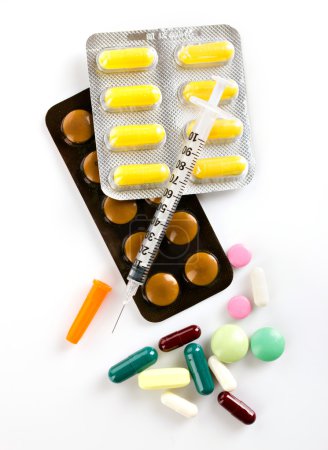 Medicaments  and insulin syringe