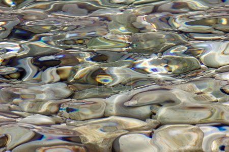 Pebbles under  water