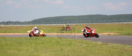 MOSCOW - JUNE 22: Bikes in motion on The second stage of the Ch