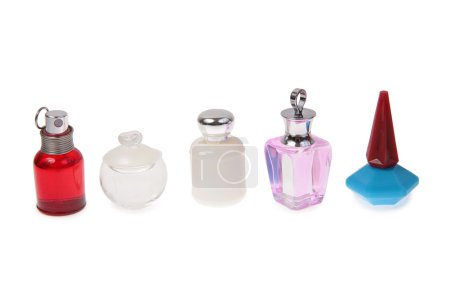 Five flasks with perfume
