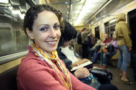 Girl in subway metro