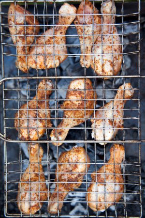 Chicken on the Barbecue in a lattice