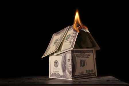 Burning house of dollars