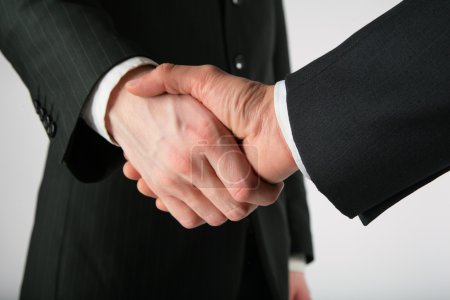 Two men handshake