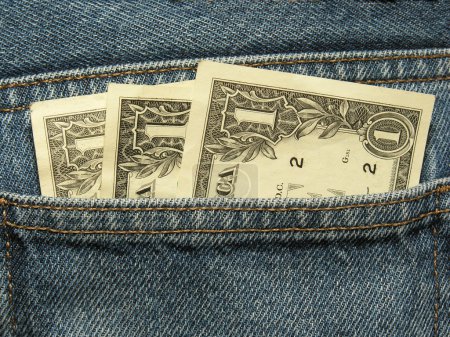 Close-up of money in the pocket 2