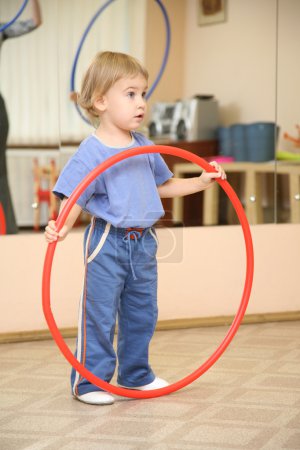 Baby with hoop