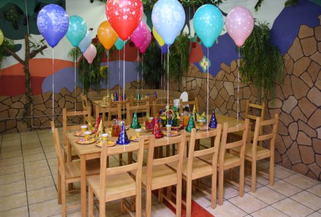 Celebratory table in kindergarten