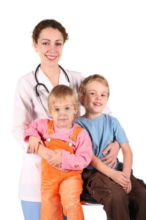 Doctor and children