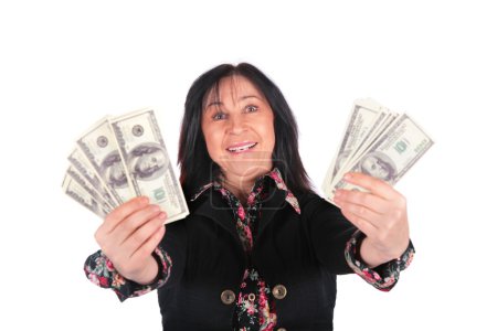 Woman and dollars 2