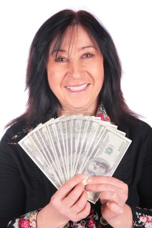 Woman and dollars 3