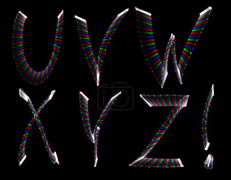 Part of alphabet freezelight