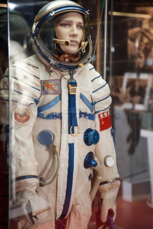 Soviet spacesuit with symbolics of USSR