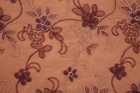 Flower textile brown texture