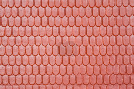 Pattern of roof of toy house, in form of tile