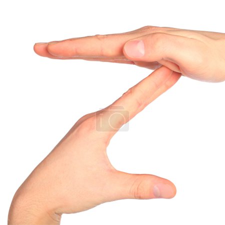 Hand sign language alphabet