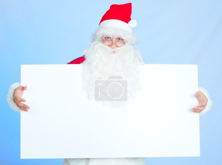 Xmas background: Santa, gifts, kid