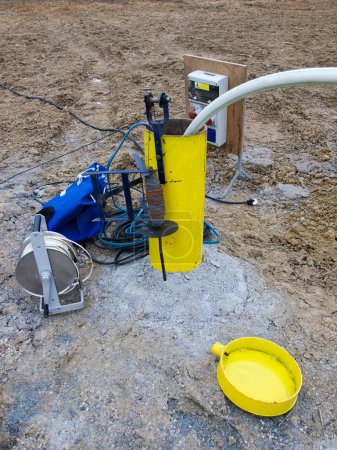 Testing hydrology borehole