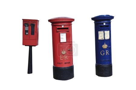 Georgian and Elizabethan Royal Mail letter boxes in England with