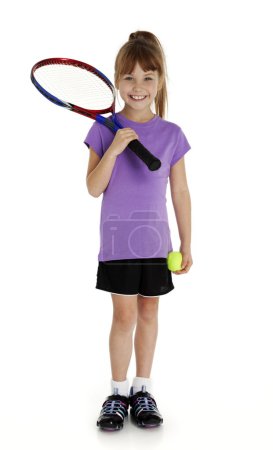 Cute Little Tennis Girl