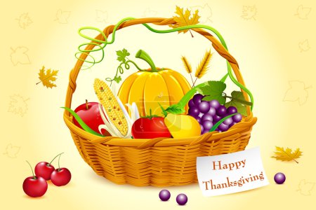 Basket Full of Thanksgiving Vegetable