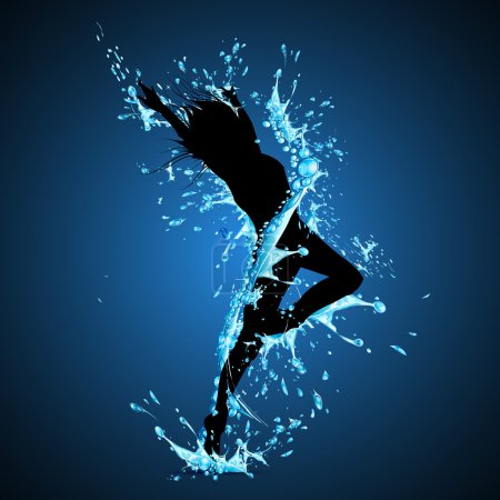 Splashing Dancing Lady