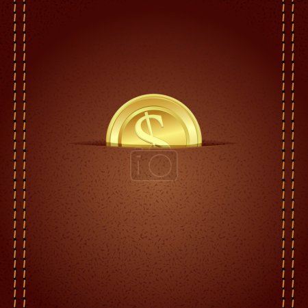Gold Coin in Wallet