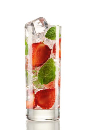 Strawberry mojito cocktail