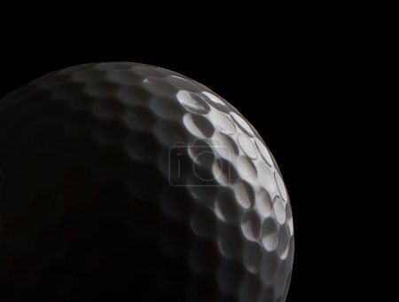 Silhouette of a golf ball