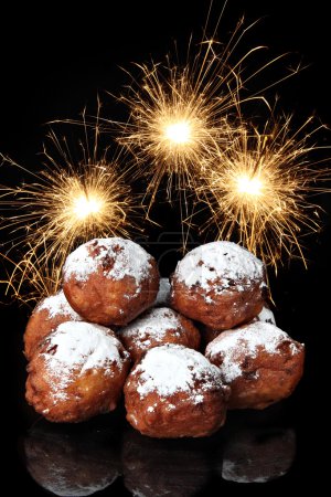 Oliebollen, dutch traditional new year pastry