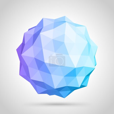 Abstract 3d origami sphere