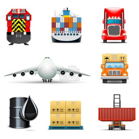 Shipping and cargo icons | Bella series
