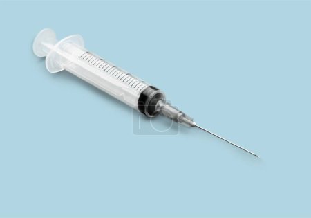 close-up of Medical syringe