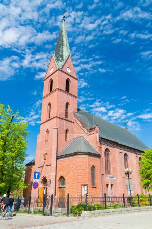 Olsztyn, Poland - May 1, 2018: The Evangelical Church of the Augsburg Confession Christ the Savior.