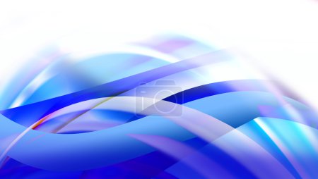 Businesscard abstract color wave background