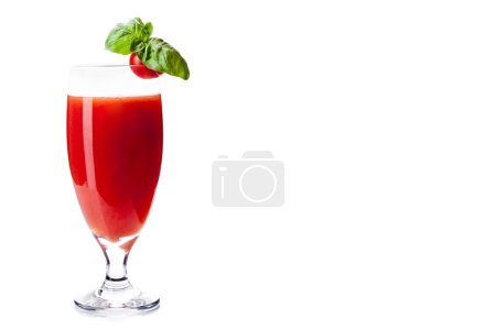 Bloody Mary Cocktail on white background